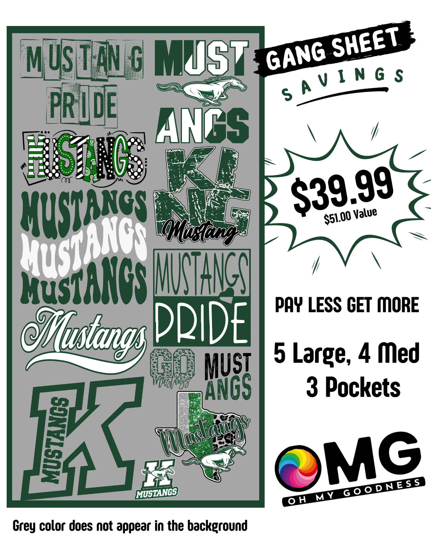 DTF High School In District School (Gang Sheet)