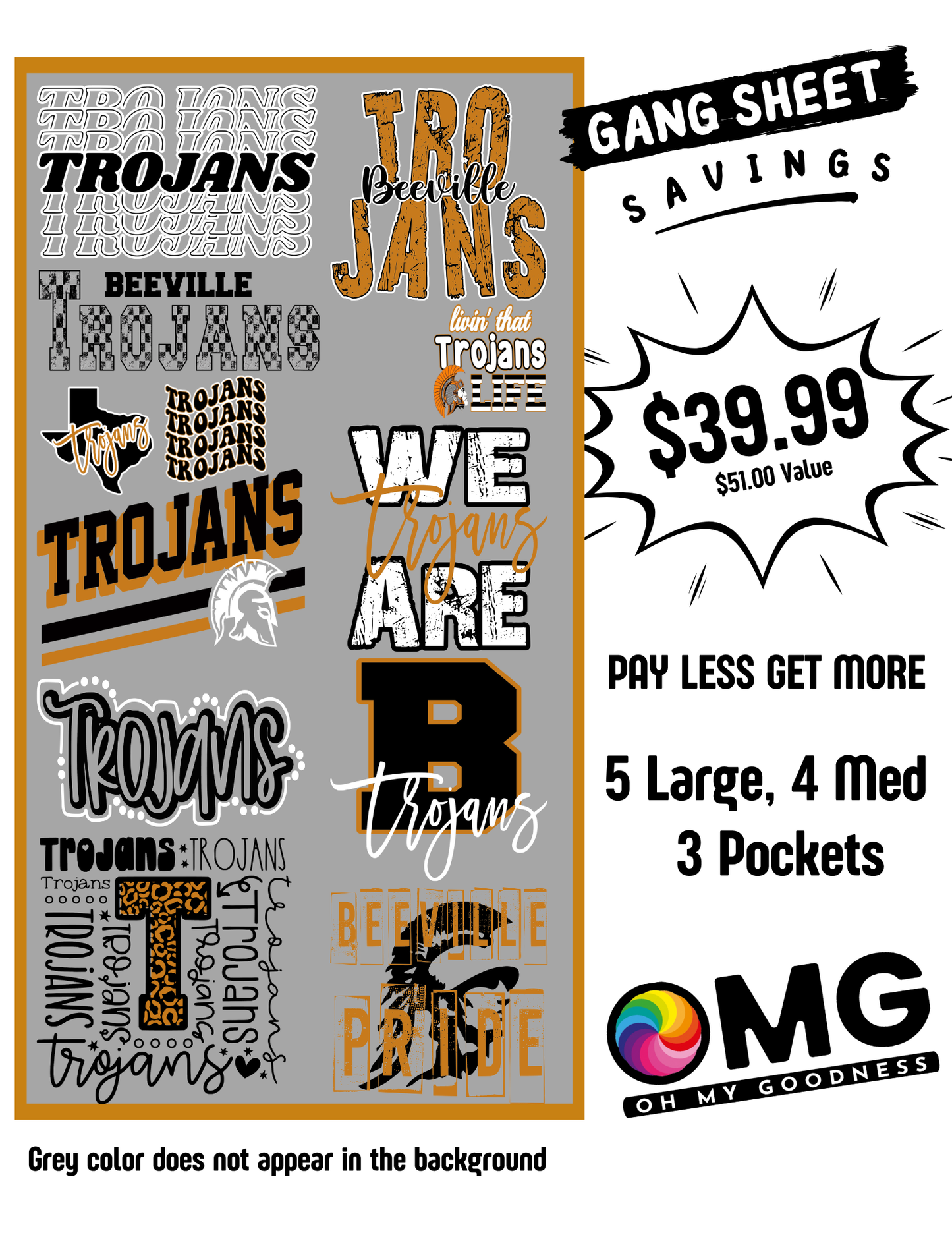 DTF High School Out of District Gang Sheet
