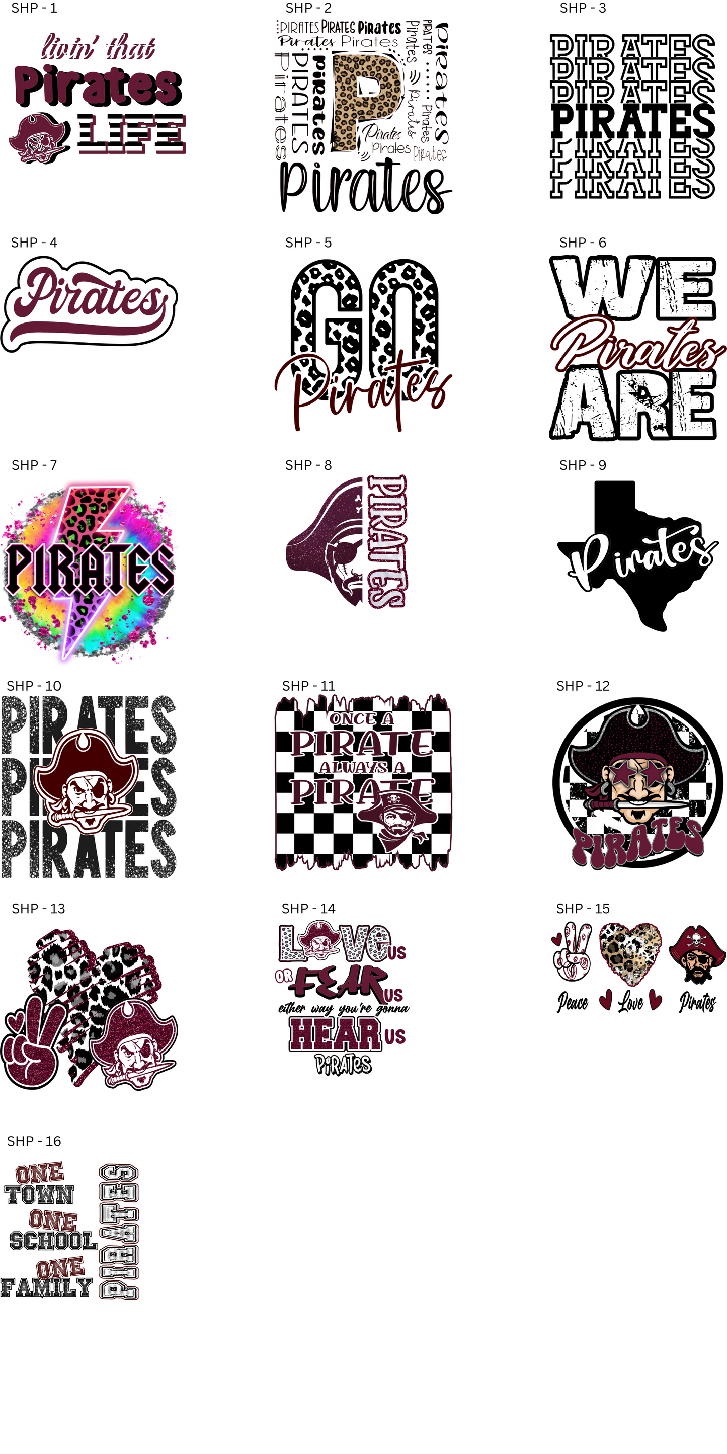 DTF S - Mascot Pirates