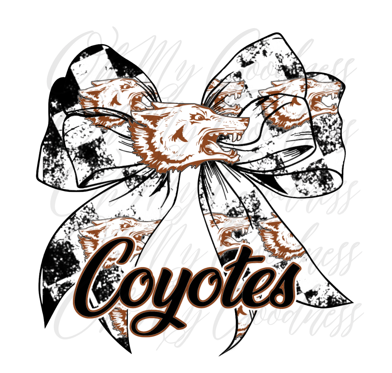 MTO High School Custom Mascot Bow