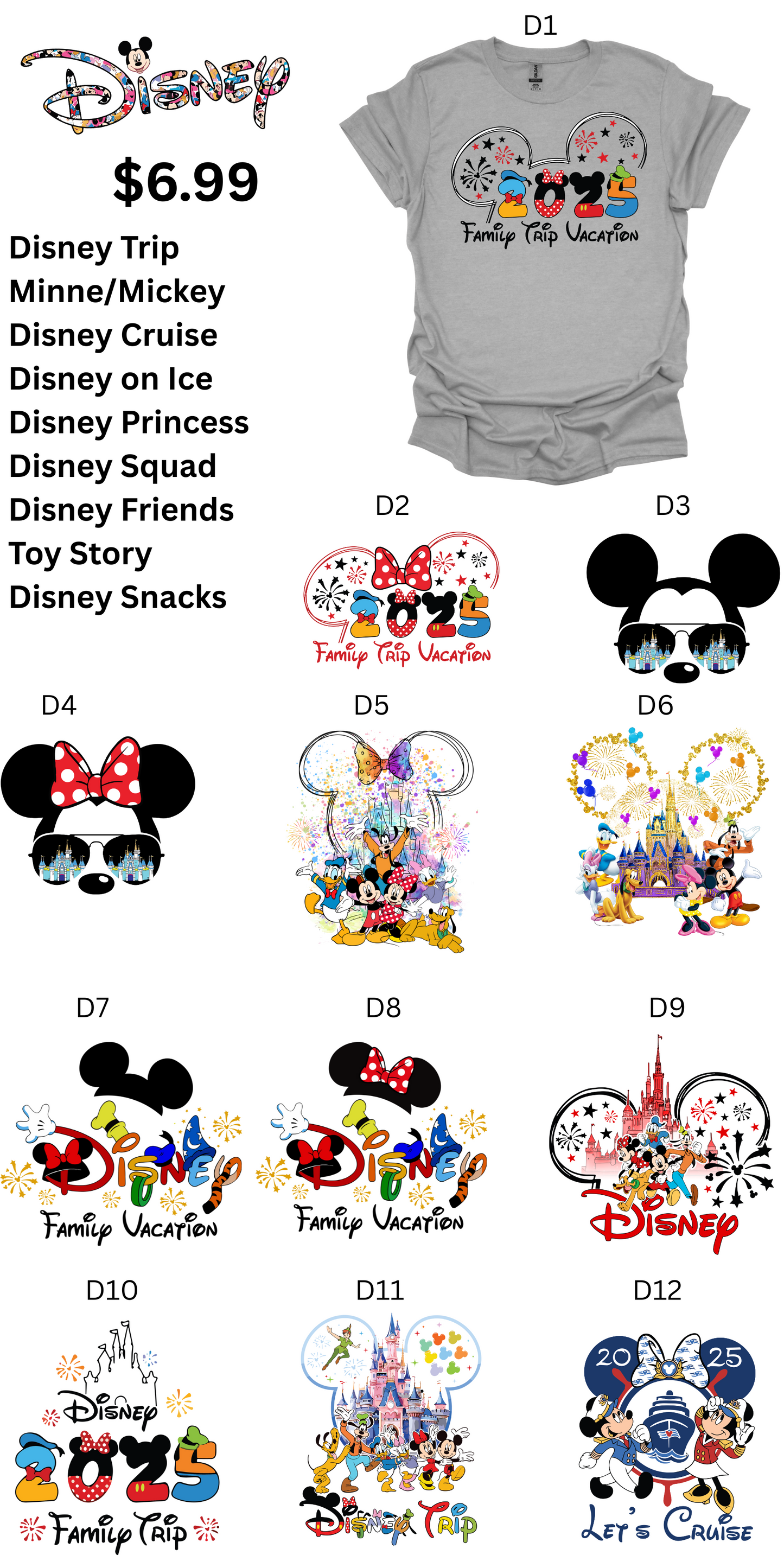 Disney Vacation / Characters