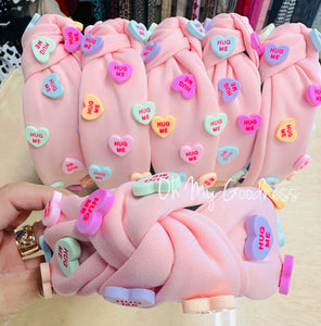 Heart Candy Headband (light pink)