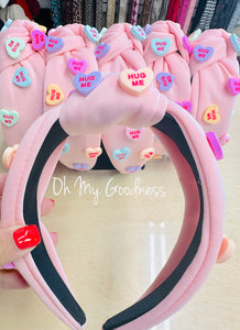 Heart Candy Headband (light pink)