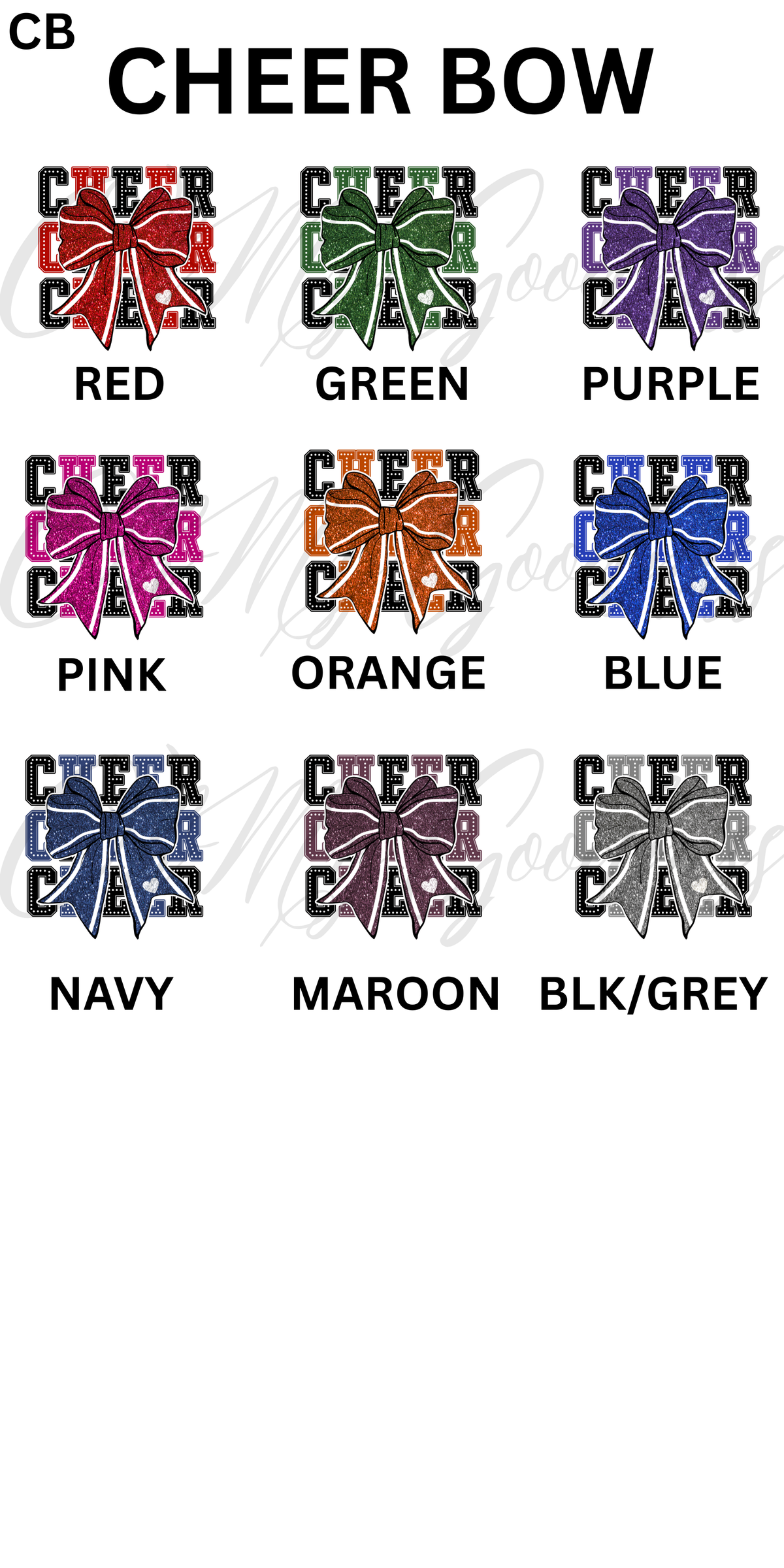 Forview Cheer Colorized Cheer By Color – Oh My Goodness Boutique CC