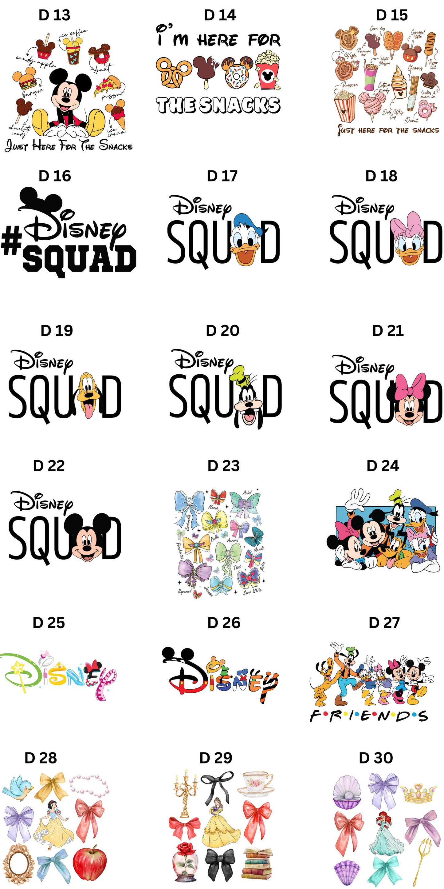 Disney Vacation / Characters