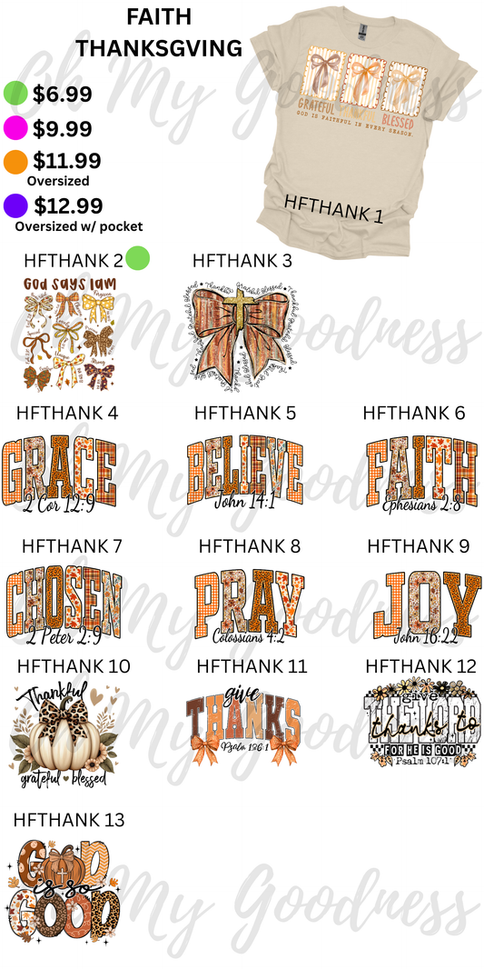 Faith - Fall / Thanksgiving